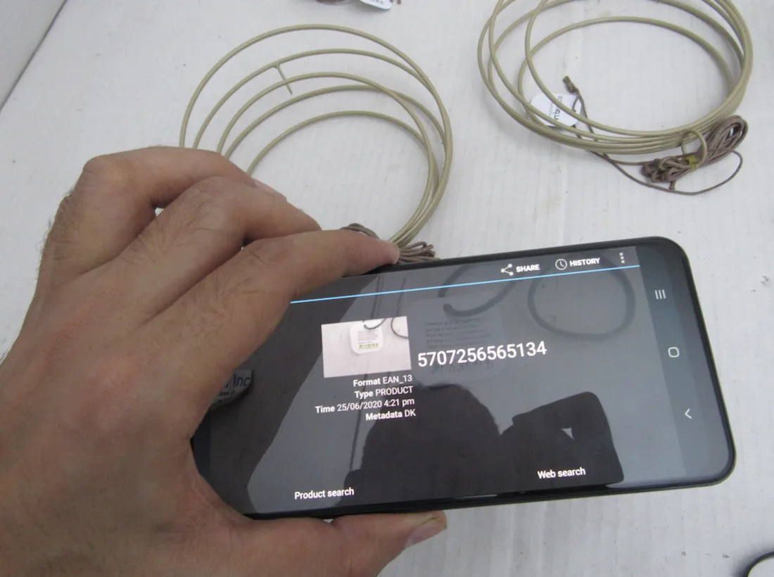 Barcode scan verification during product inspection